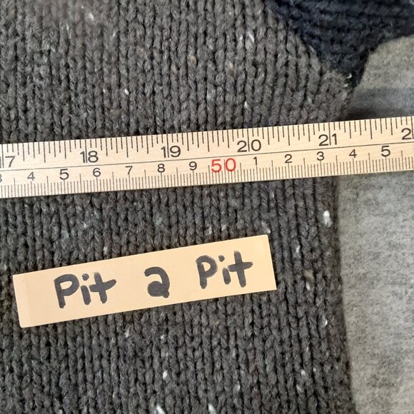 Unbranded Mens Large Sweater Pullover VNeck RAMIE Acrylic WOOL Nylon Color Block - Picture 6 of 8